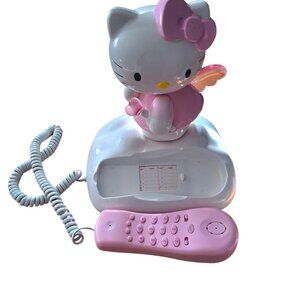 Vintage Hello Kitty Angel Sanrio Pink Landline Corded Telephone Phone Retro Y2k